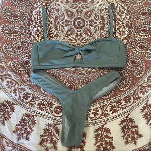 NWOT! Kira Swim: Teal Naomi Bikini Set